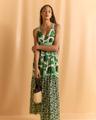 josephine tiered fruit-print maxi dress