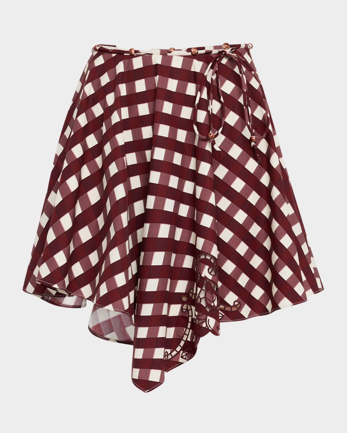 josita plaid mini skirt