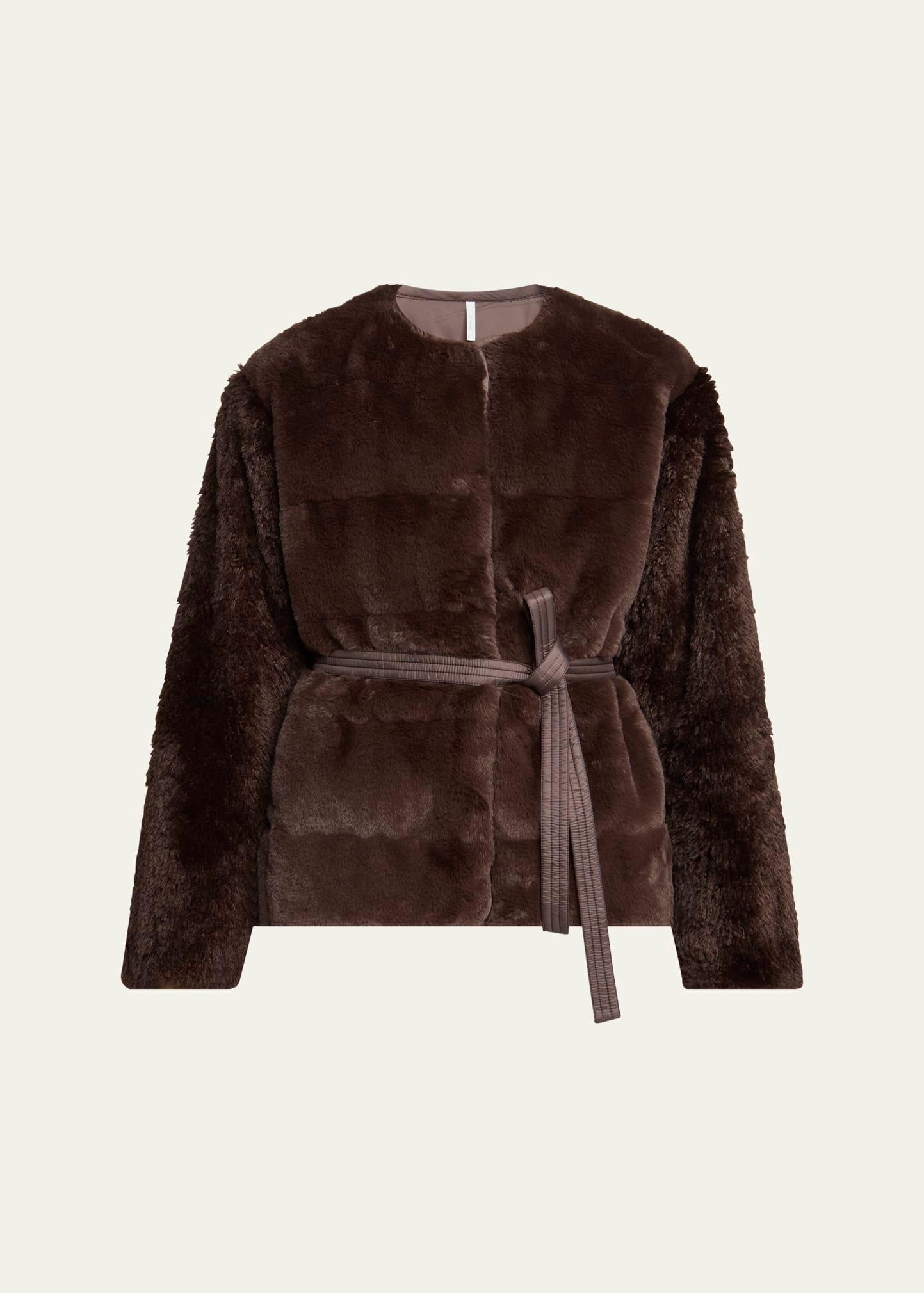 jouillat faux fur jacket