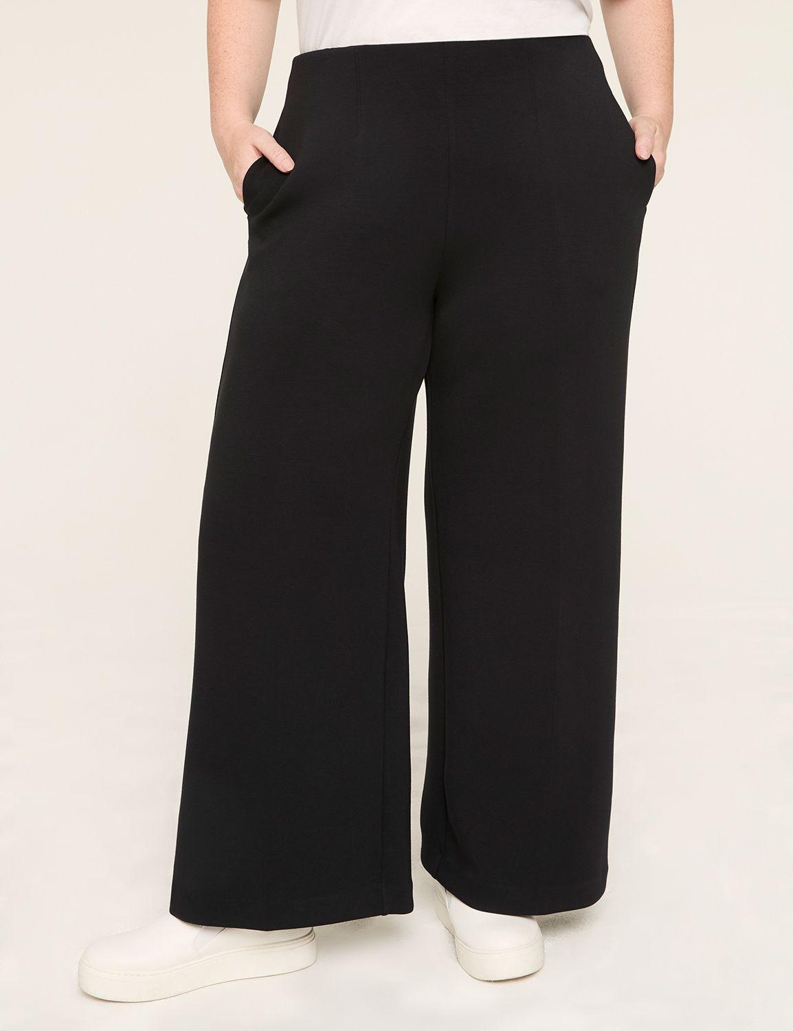 journey knit high-rise wide leg pant