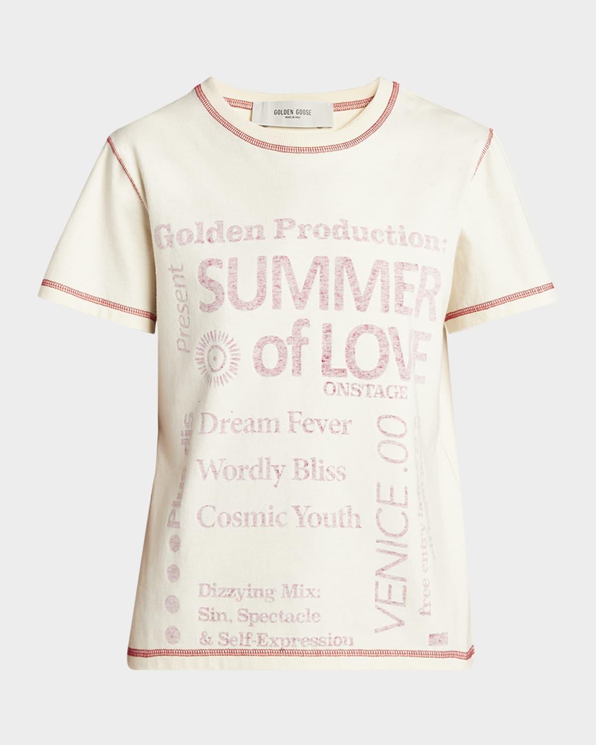 journey-print gauze jersey short-sleeve t-shirt