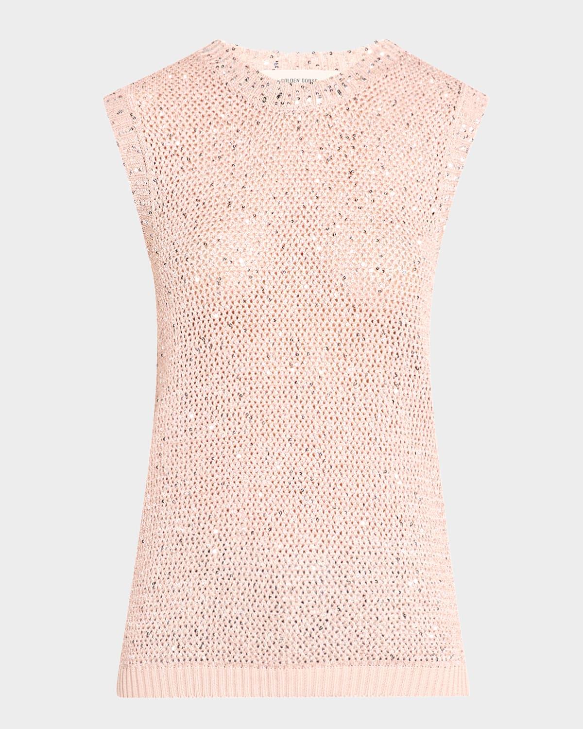 journey sequined knit tank top