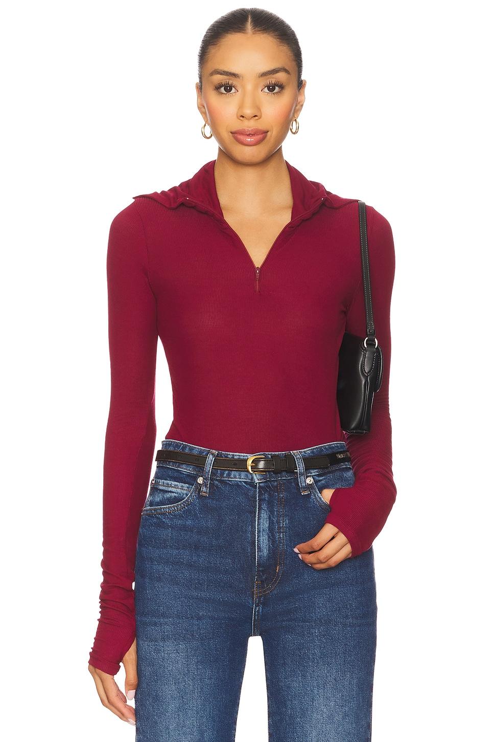 jove long sleeve half zip top