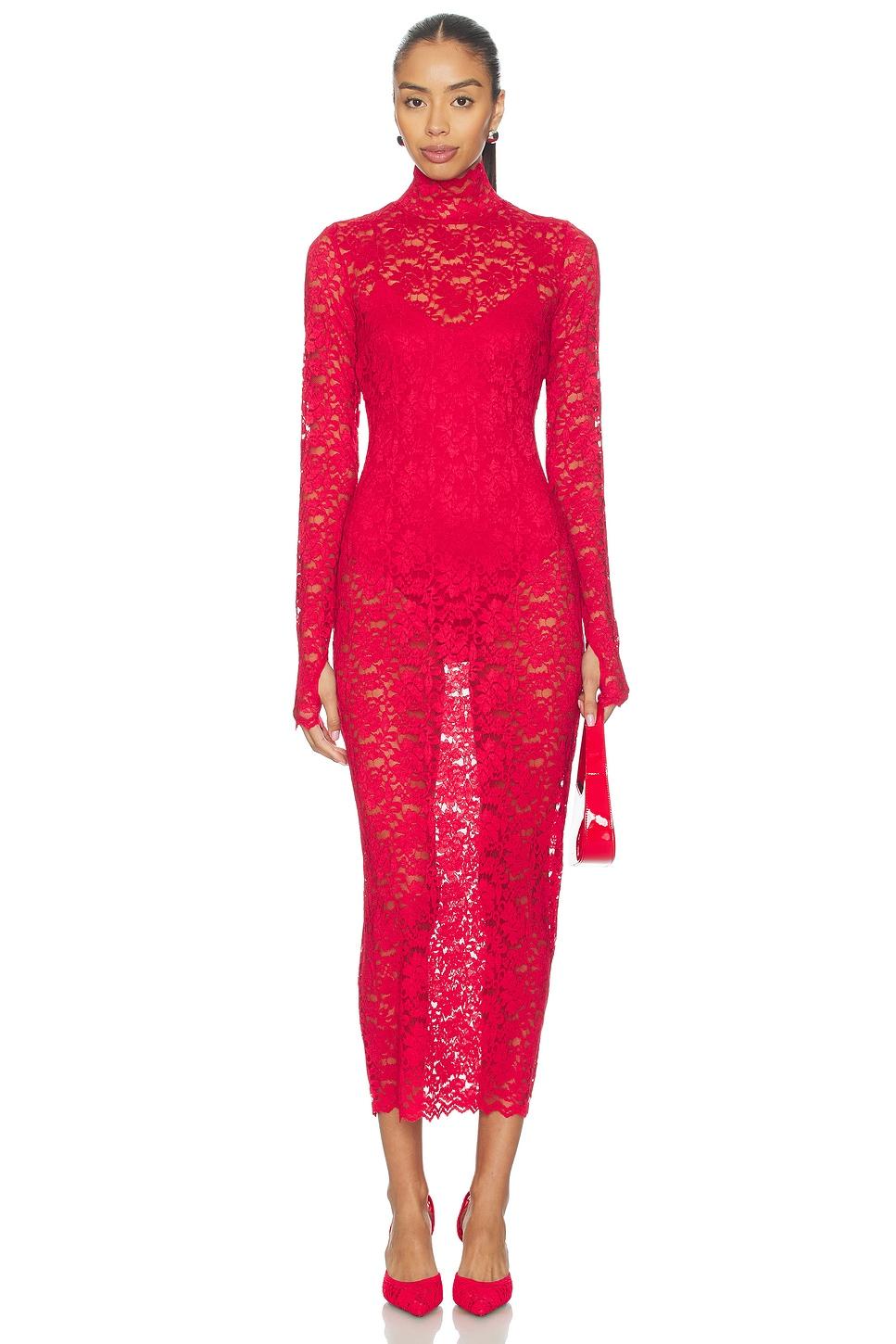 joysel silken lace dress