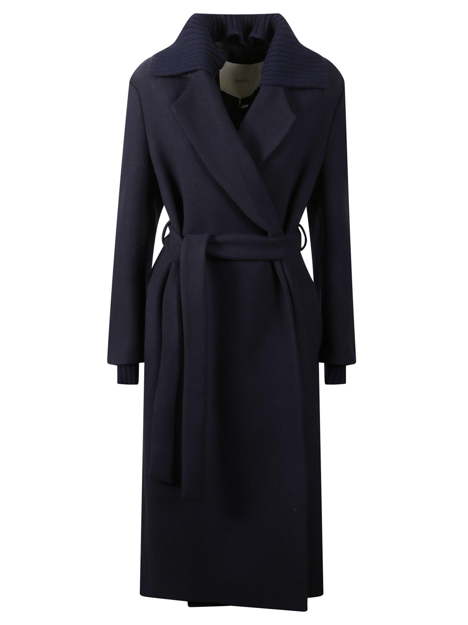 jucca coat with knitted collar