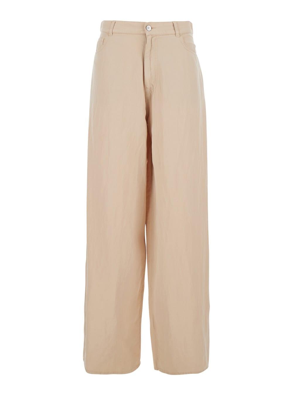 jucca tencel pants beige