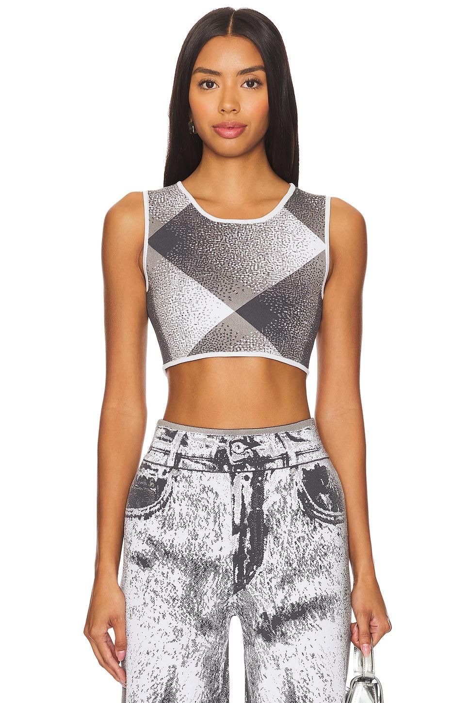 jude cropped plaid top