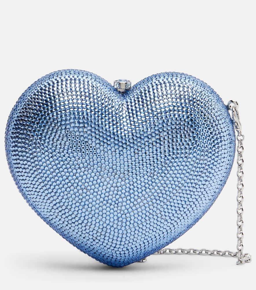 judith leiber couture l'amour petit coeur embellished clutch