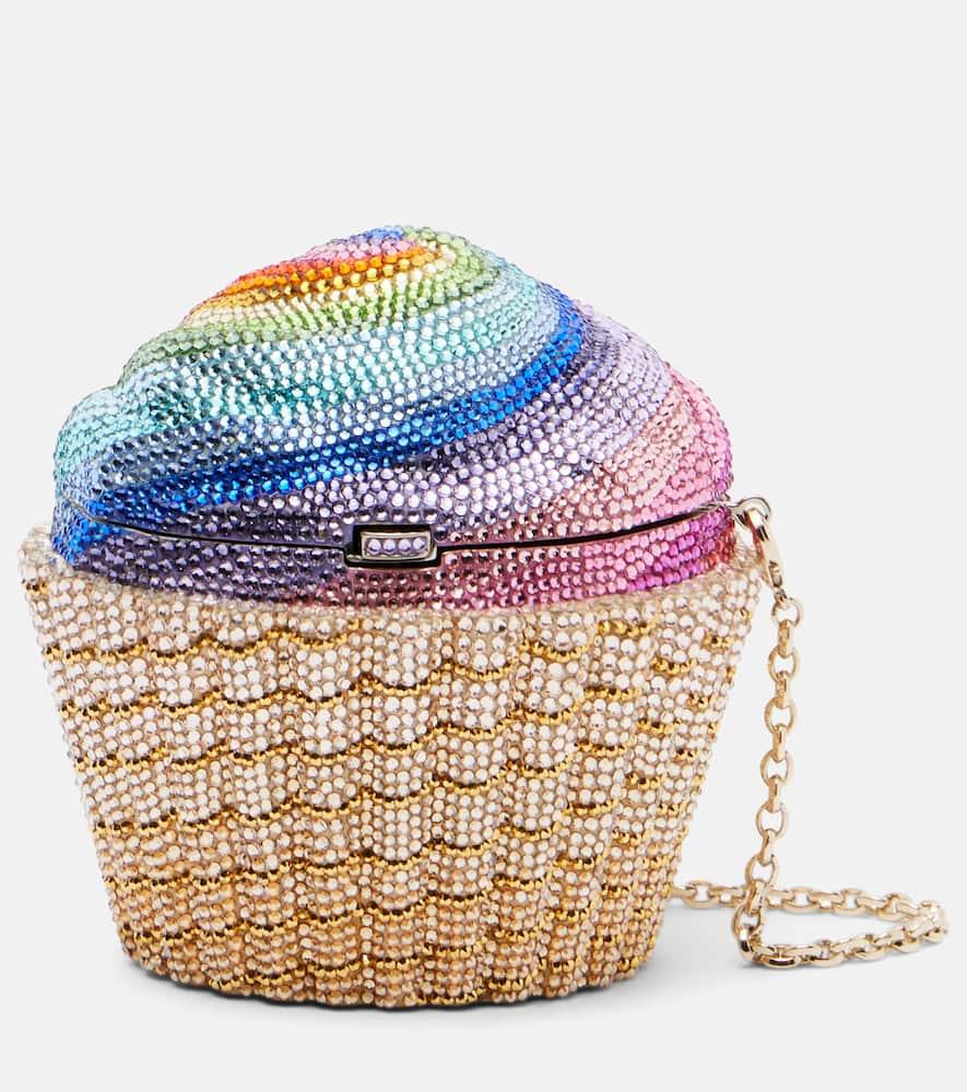 judith leiber couture rainbow cupcake crystal