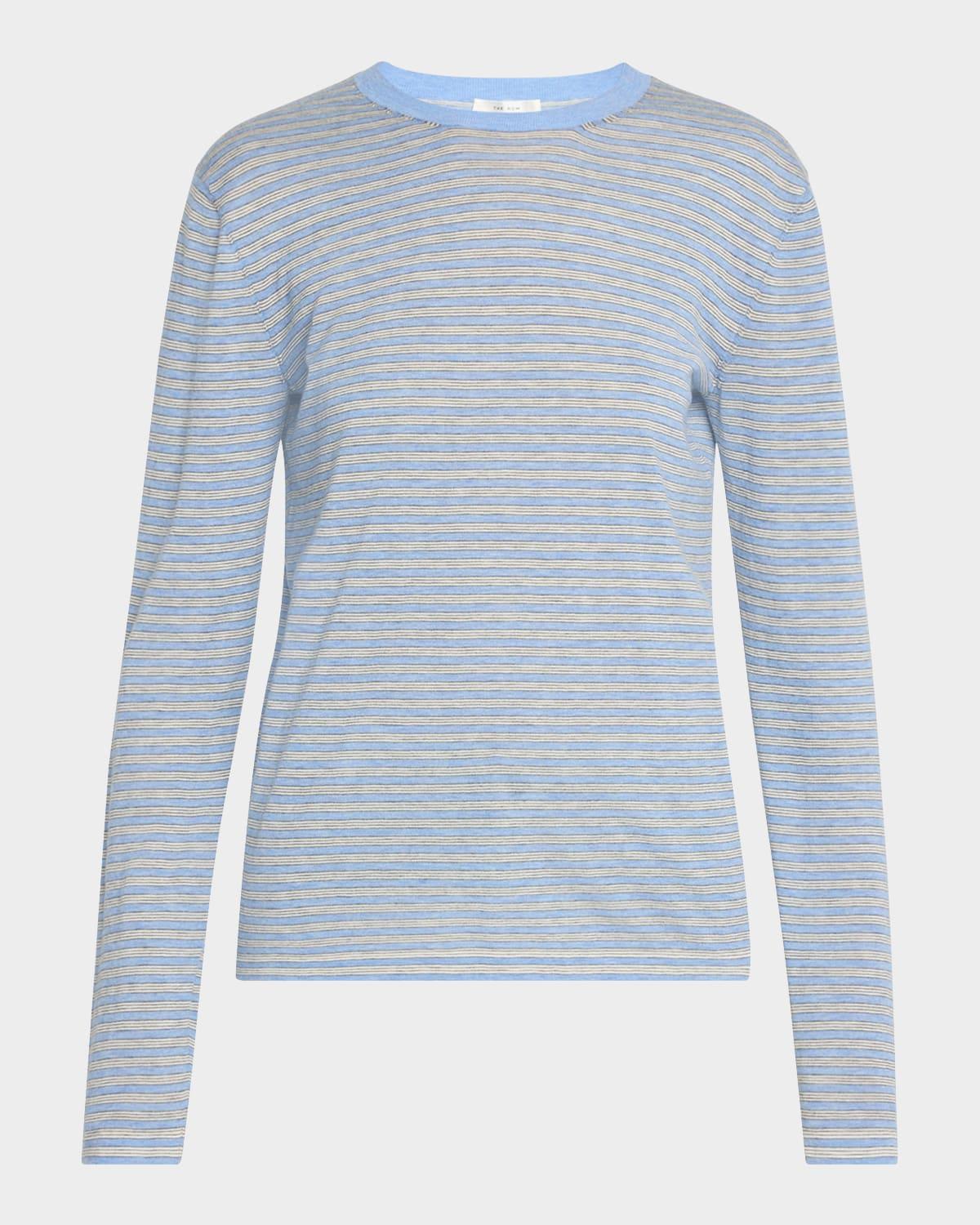 juhi stripe cashmere-blend top