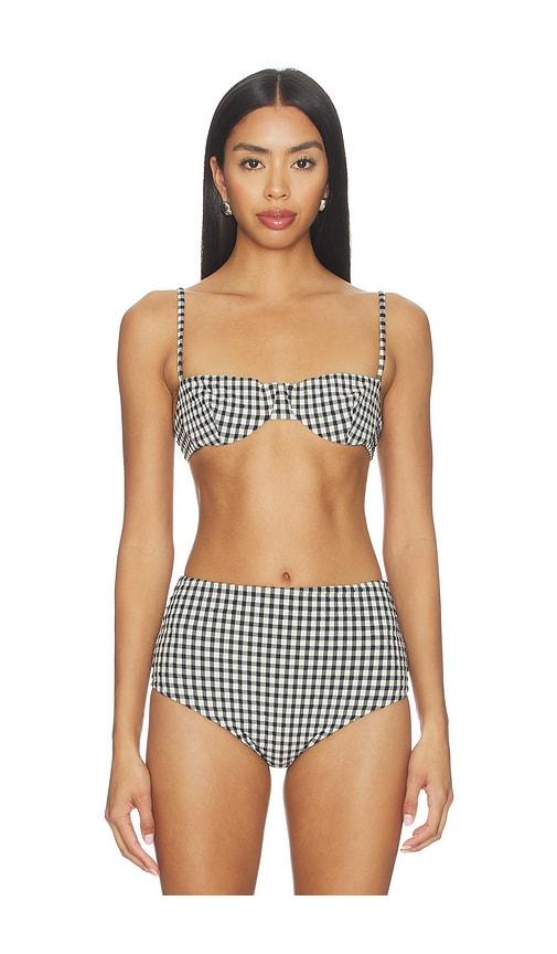 juillet ingrid top in black,white.