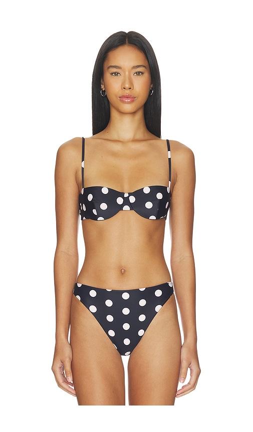 juillet ingrid top in black,white.