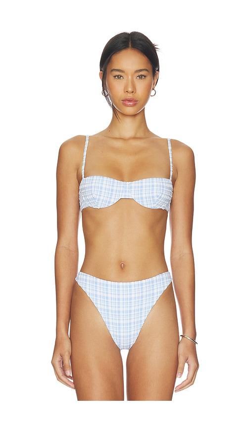 juillet ingrid top in blue.
