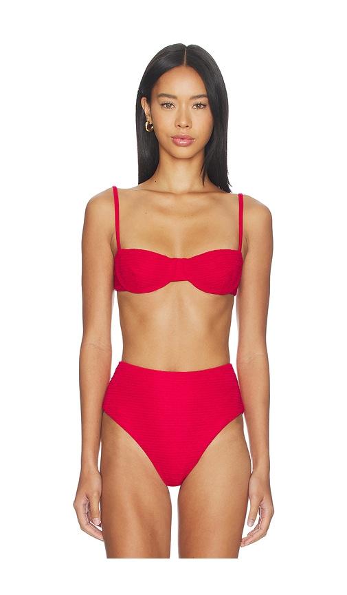 juillet ingrid top in red.