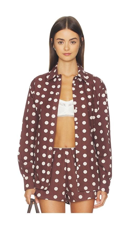 juillet josephine shirt in brown.