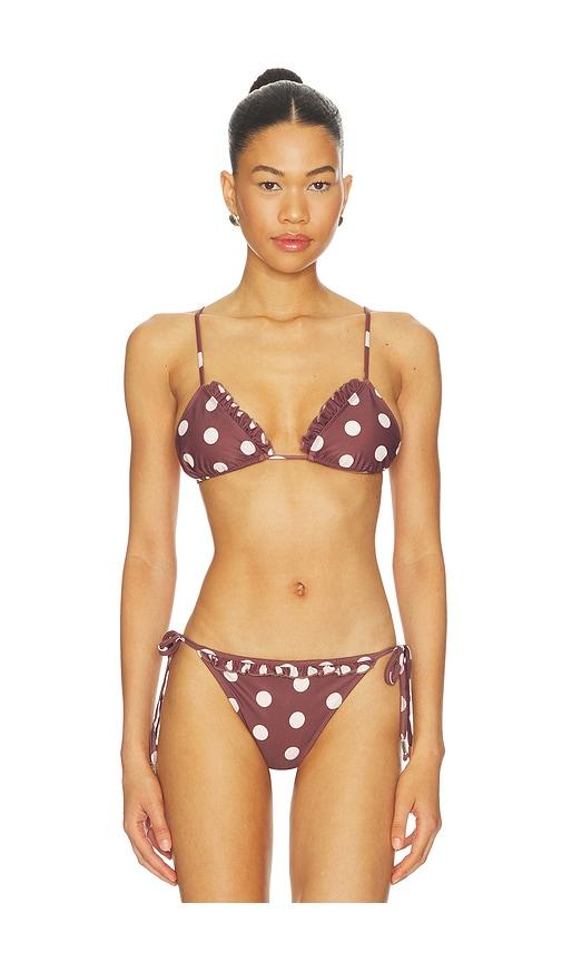 juillet kenny top in brown.