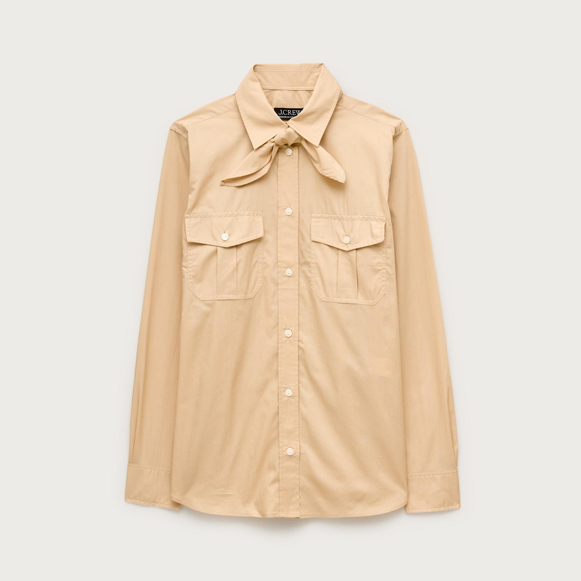 jules classic-fit tie-neck shirt