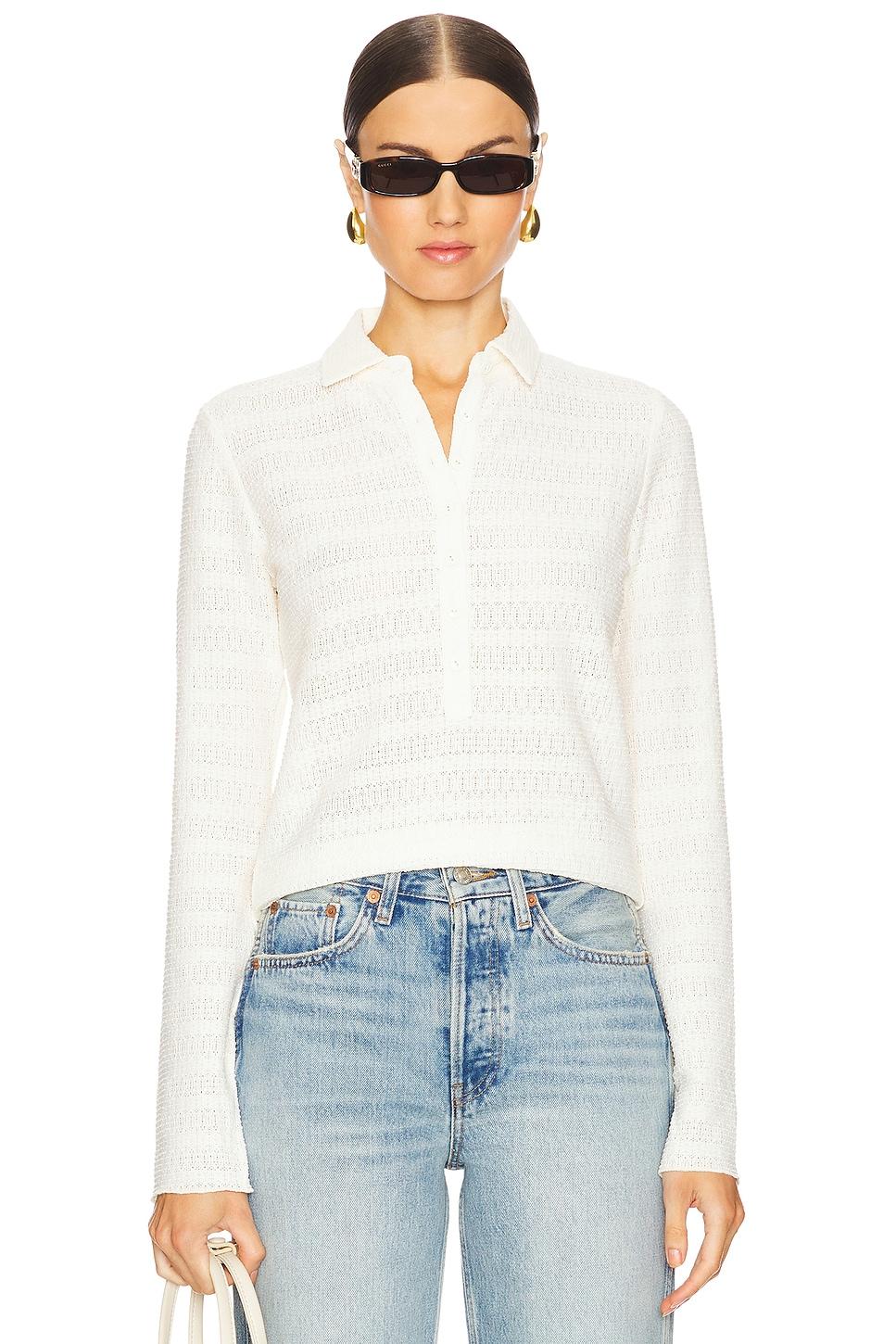 julia long sleeve polo