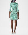 julian abstract-print jersey mini wrap dress