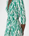 julian abstract-print jersey mini wrap dress