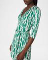 julian abstract-print jersey mini wrap dress