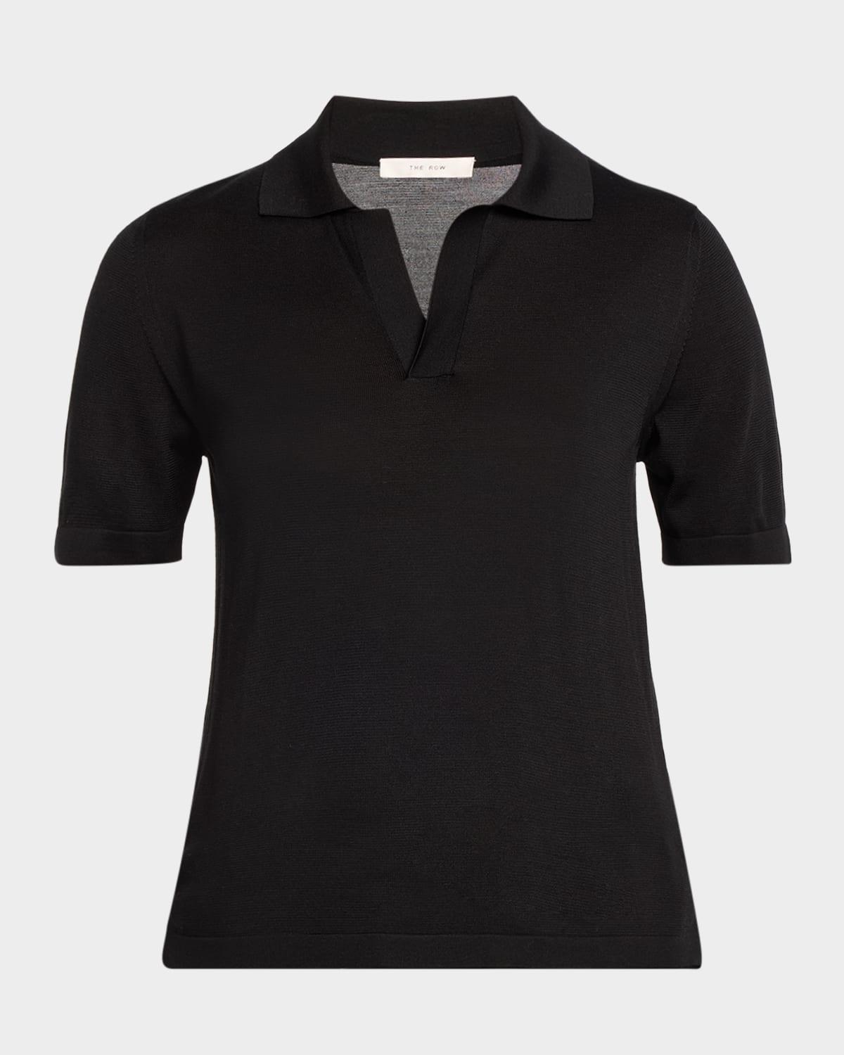 julianna silk polo shirt