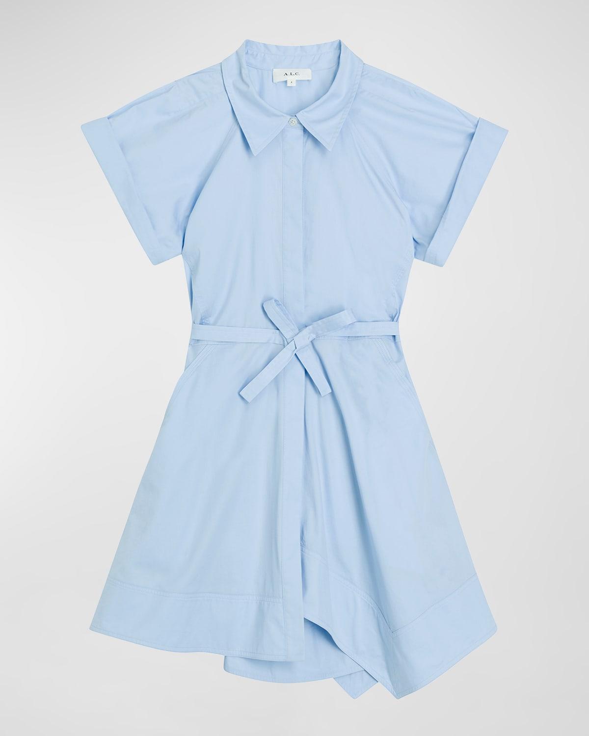 julie belted mini shirtdress