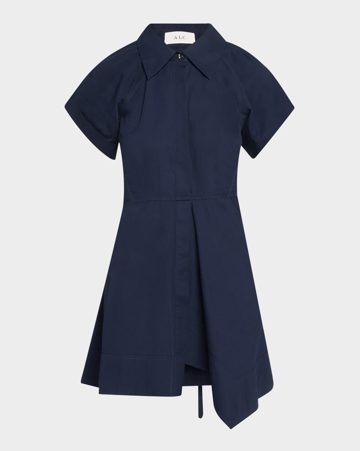 julie short-sleeve shirtdress