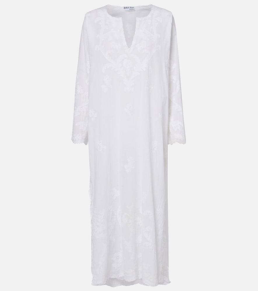 juliet dunn embroidered cotton kaftan