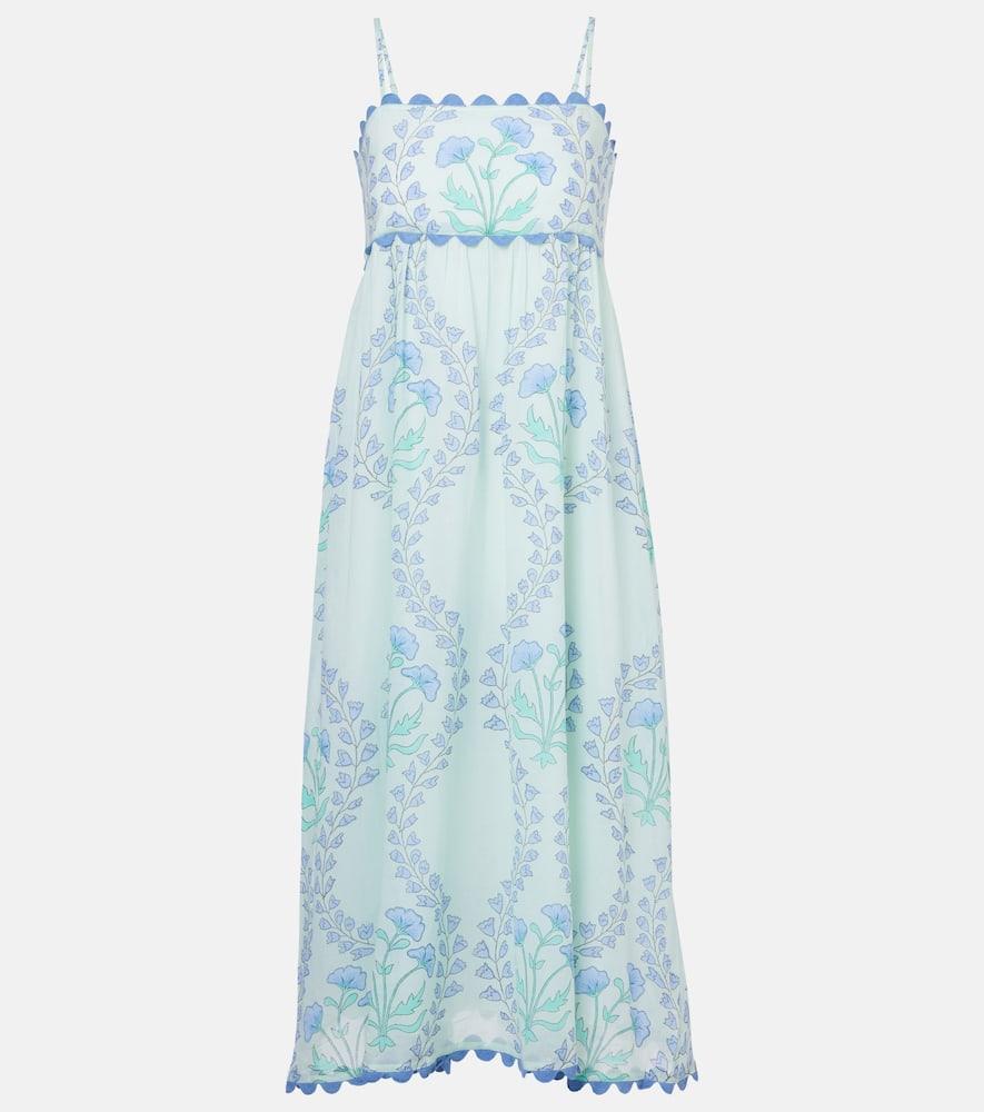 juliet dunn floral cotton midi dress