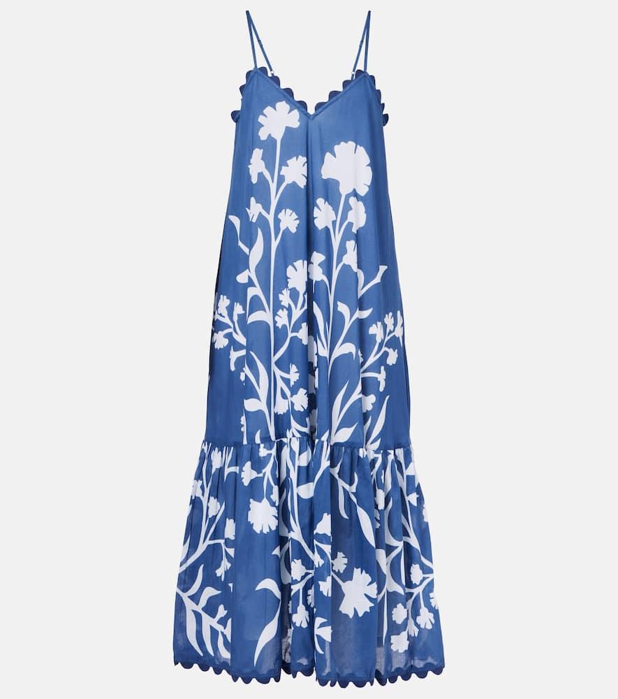 juliet dunn printed cotton maxi dress