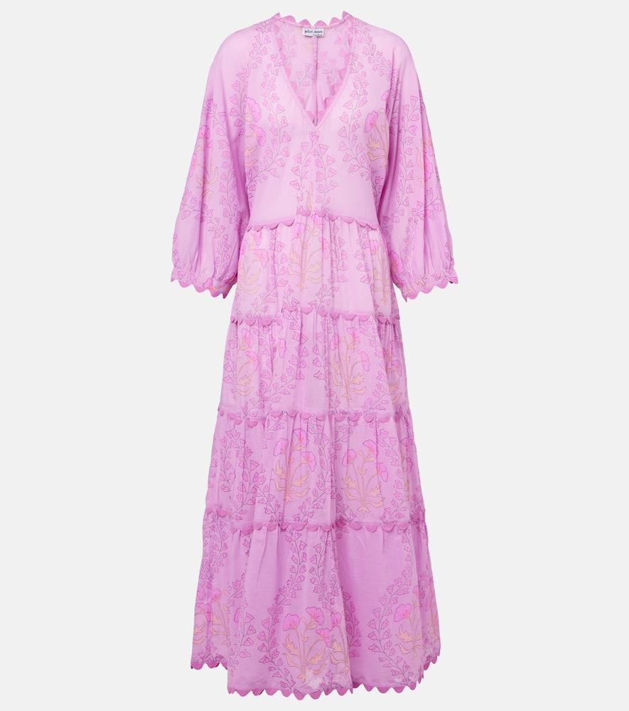 juliet dunn printed cotton maxi dress