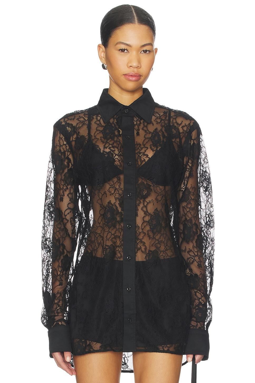 juliet lace button down