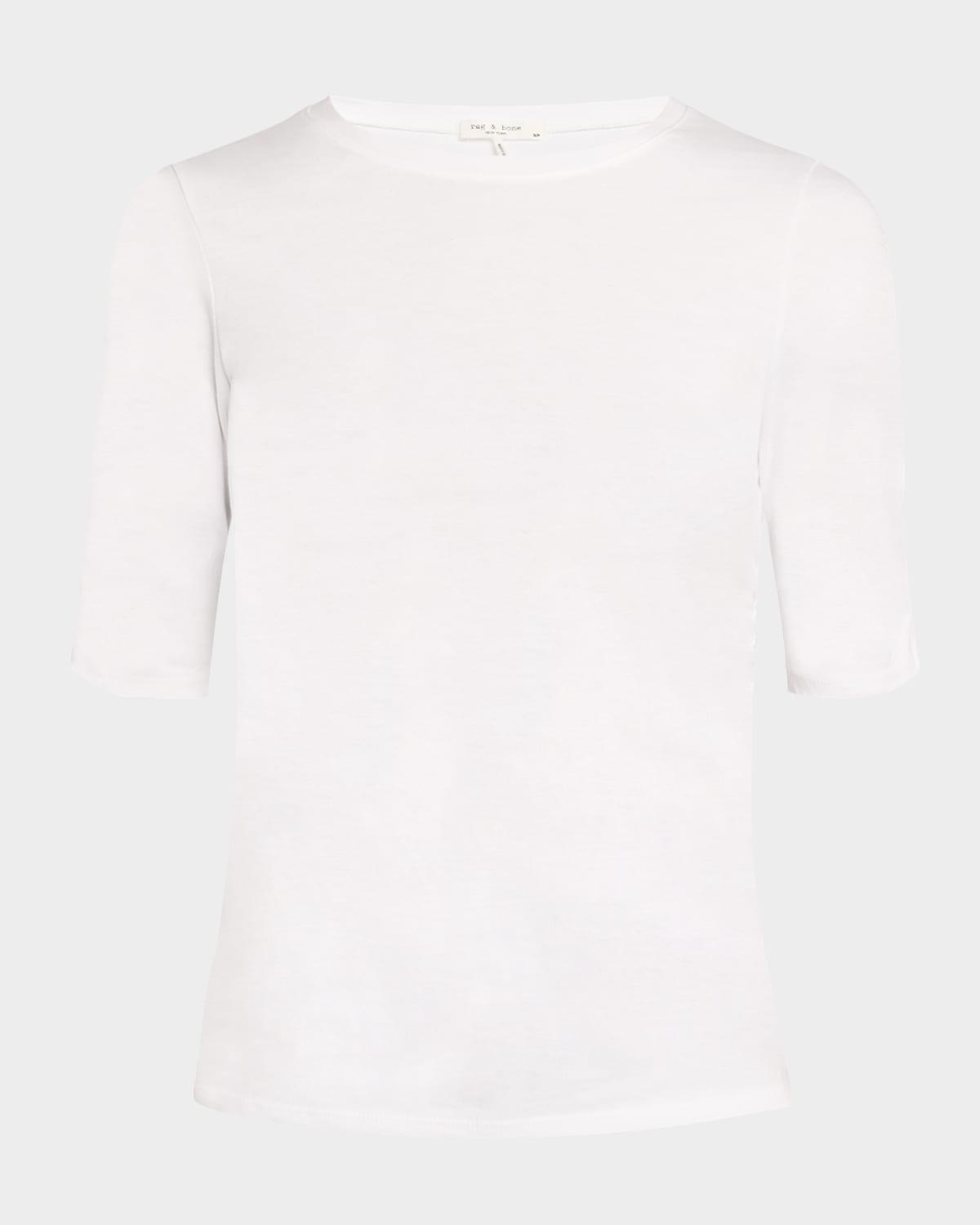 juliet shirred short-sleeve tee