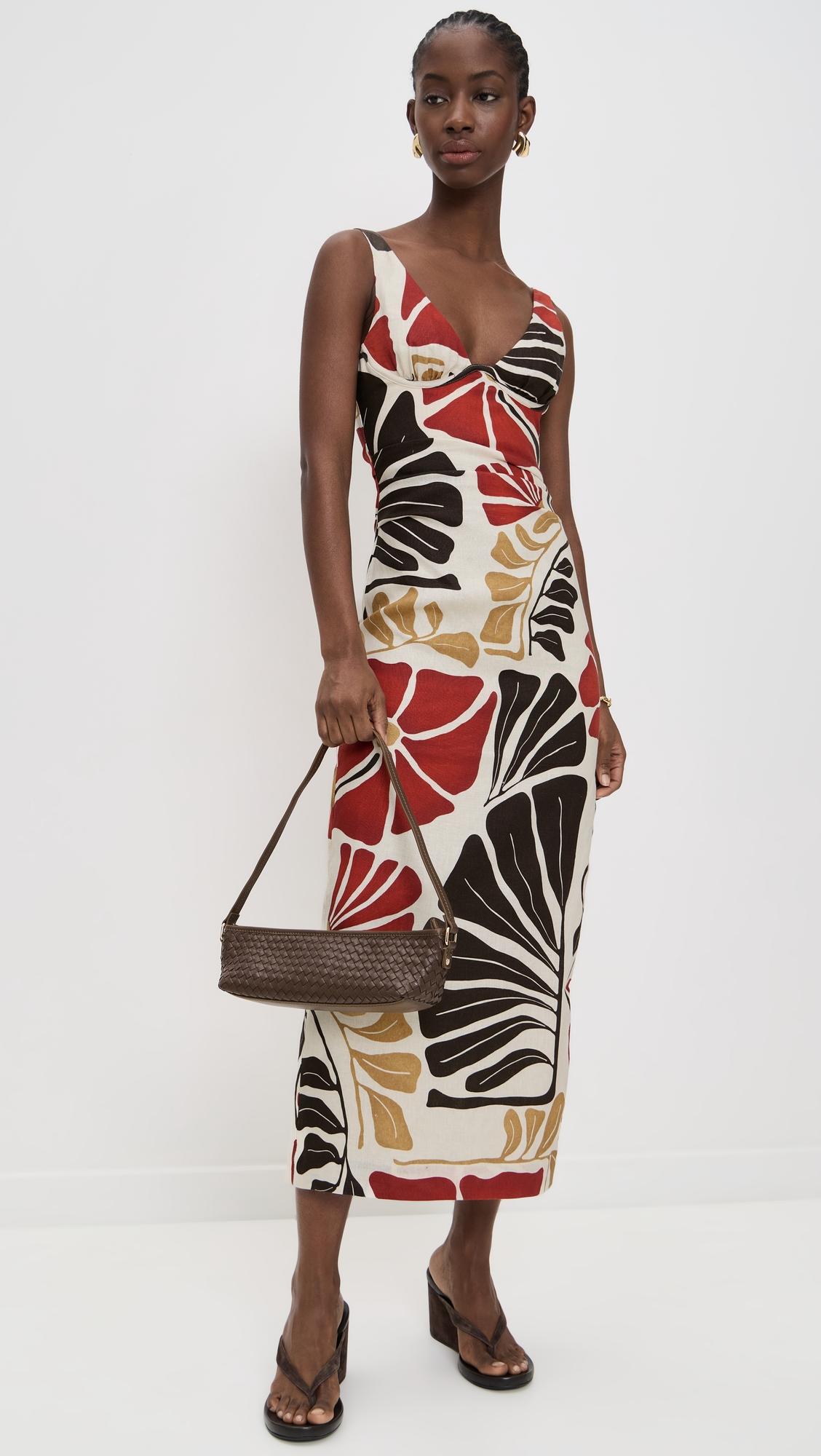 julietta balconette midi dress