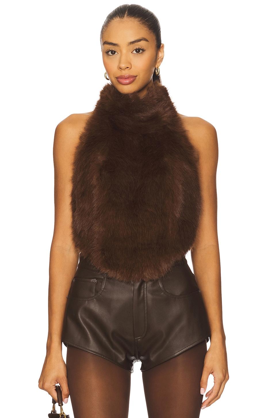 julietta faux fur top