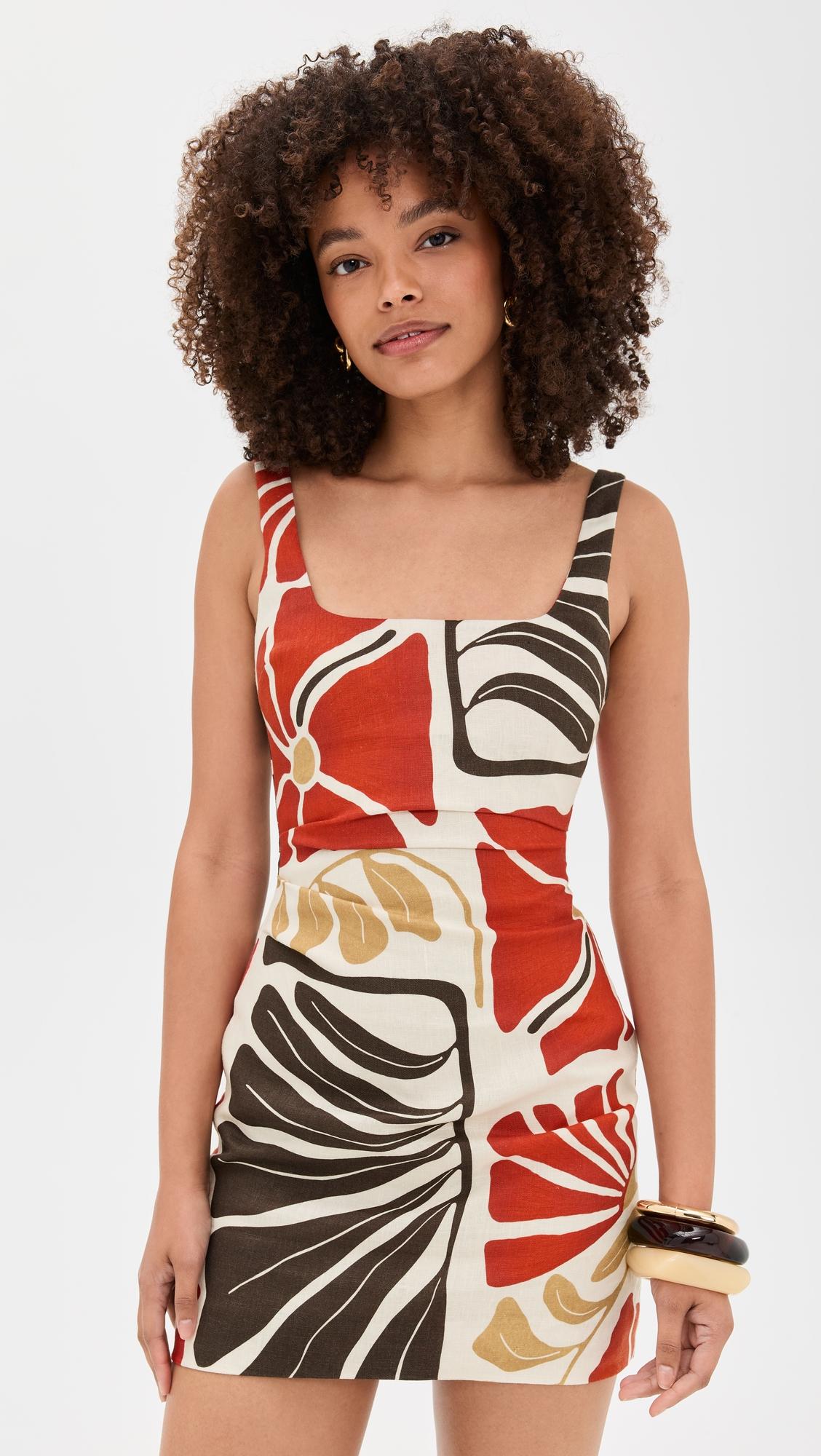 julietta square neck mini dress