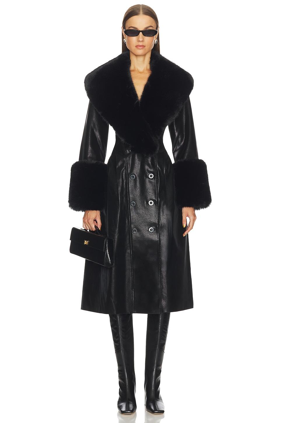 juliette faux leather coat