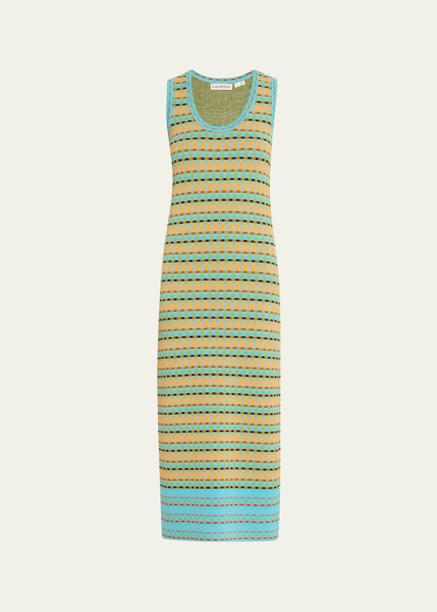 juliette scoop-neck sleeveless midi dress