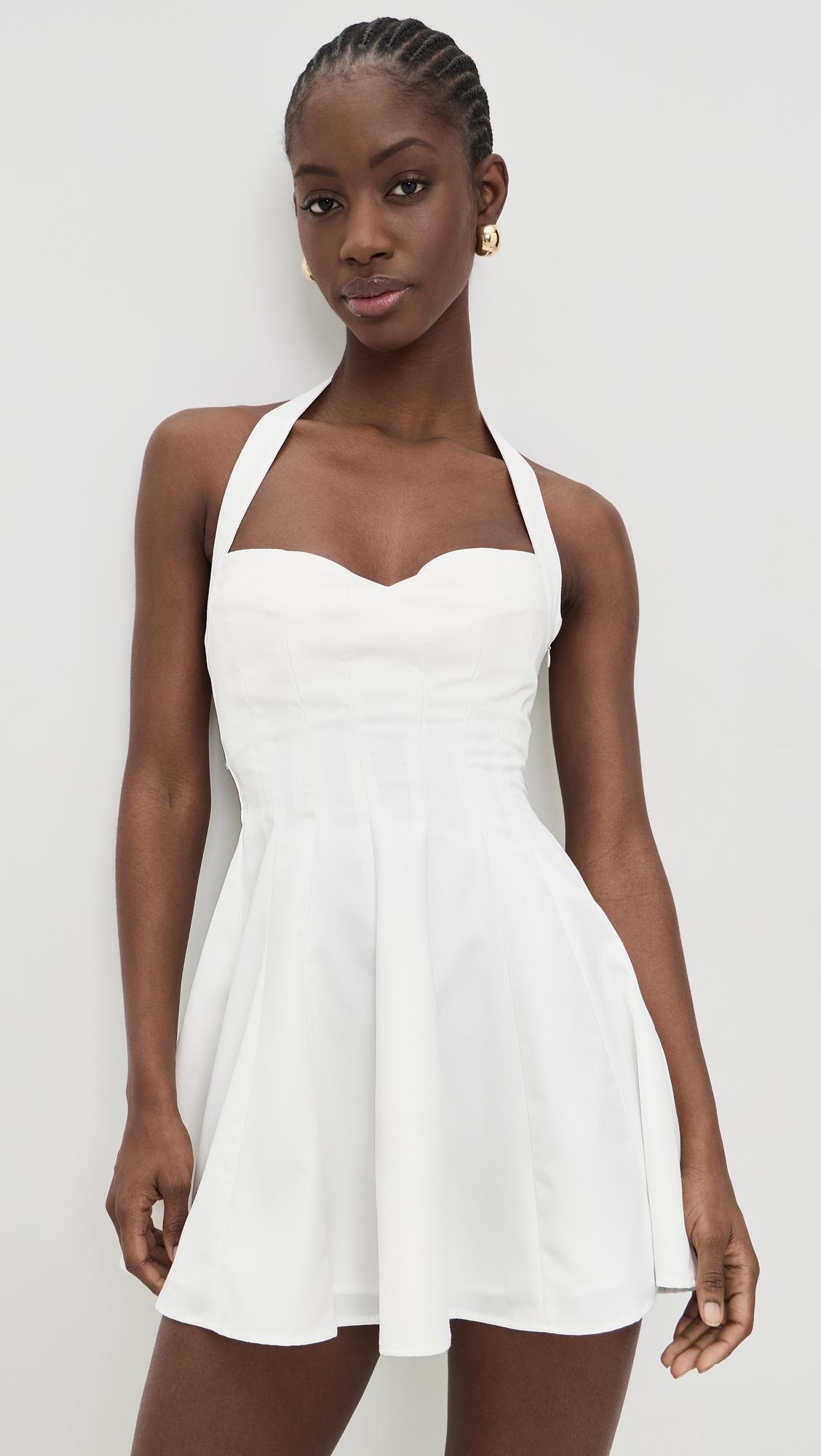 juliette twill halter dress