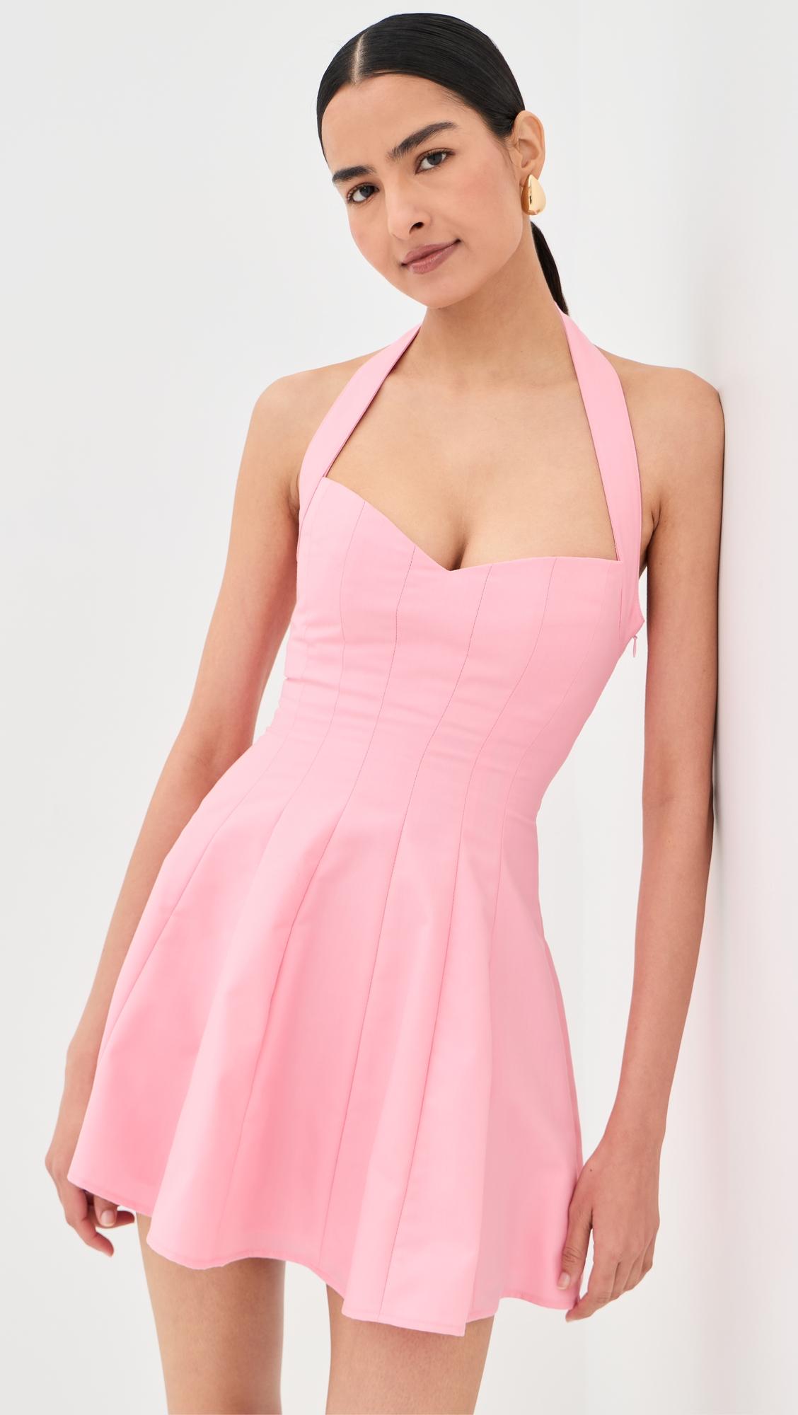 juliette twill halter dress