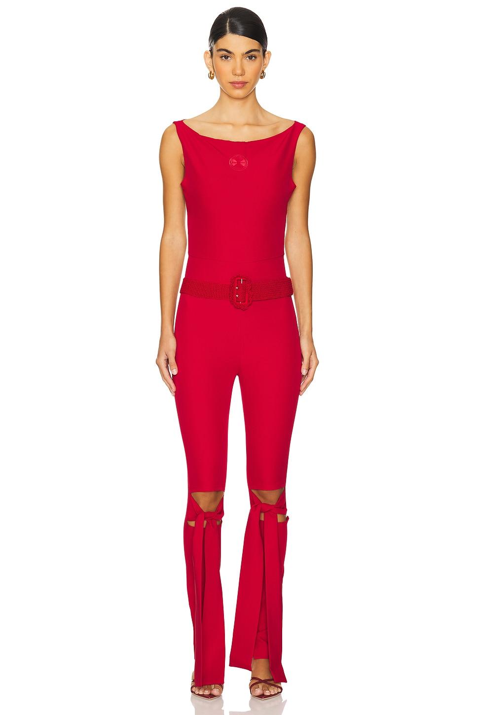 jumpsuit with embroidery logo