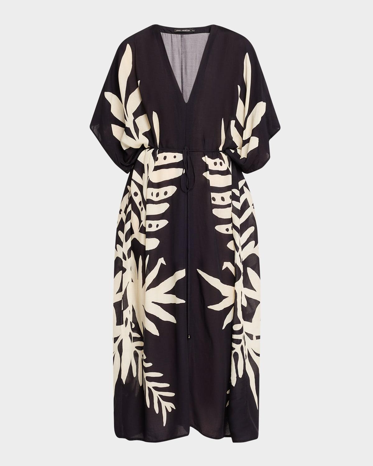 jungle frame kaftan maxi dress