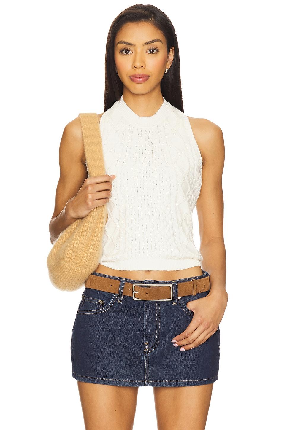 junie cabled halter top