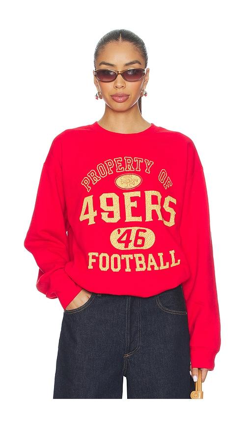 junk food 49ers property sweatshirt in red.