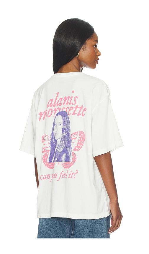 junk food can you feel it the v-neck hockey tee in white.