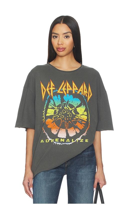 junk food def leppard the biggie tee in black.