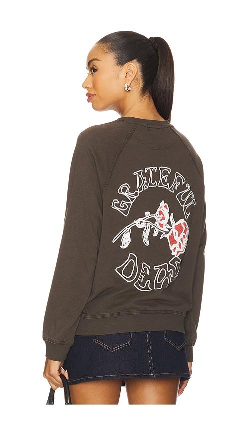 junk food grateful dead tour 72 crew fleece in charcoal.