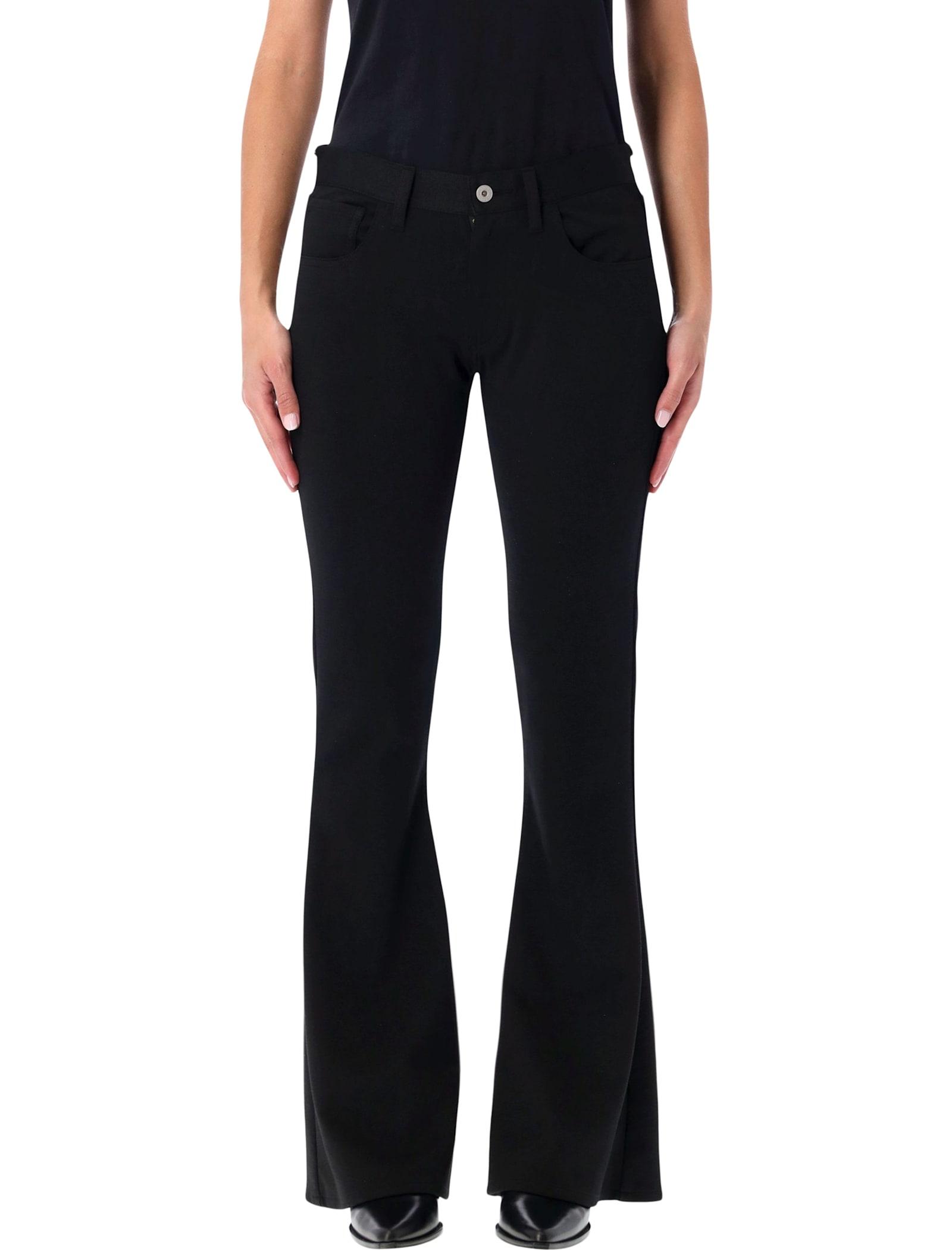 junya watanabe black low waist flare pants