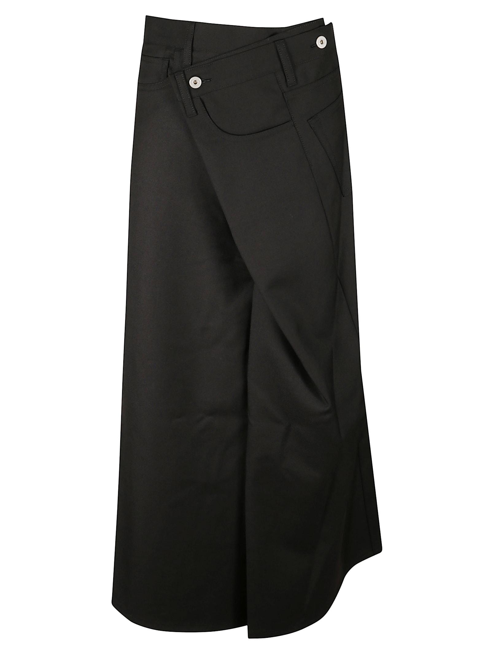 junya watanabe long folded skirt